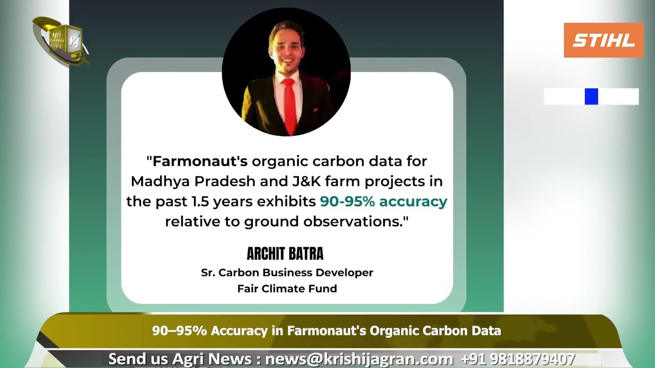 Farmonaut® | 90-95% Accuracy in Organic Carbon Data From Farmonaut