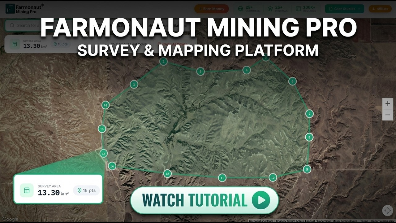 How to map a mining concession in Farmonaut Mining Pro, step by step