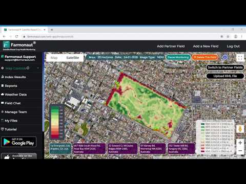 Farmonaut® Satellite Based Crop Health Monitoring - Web App