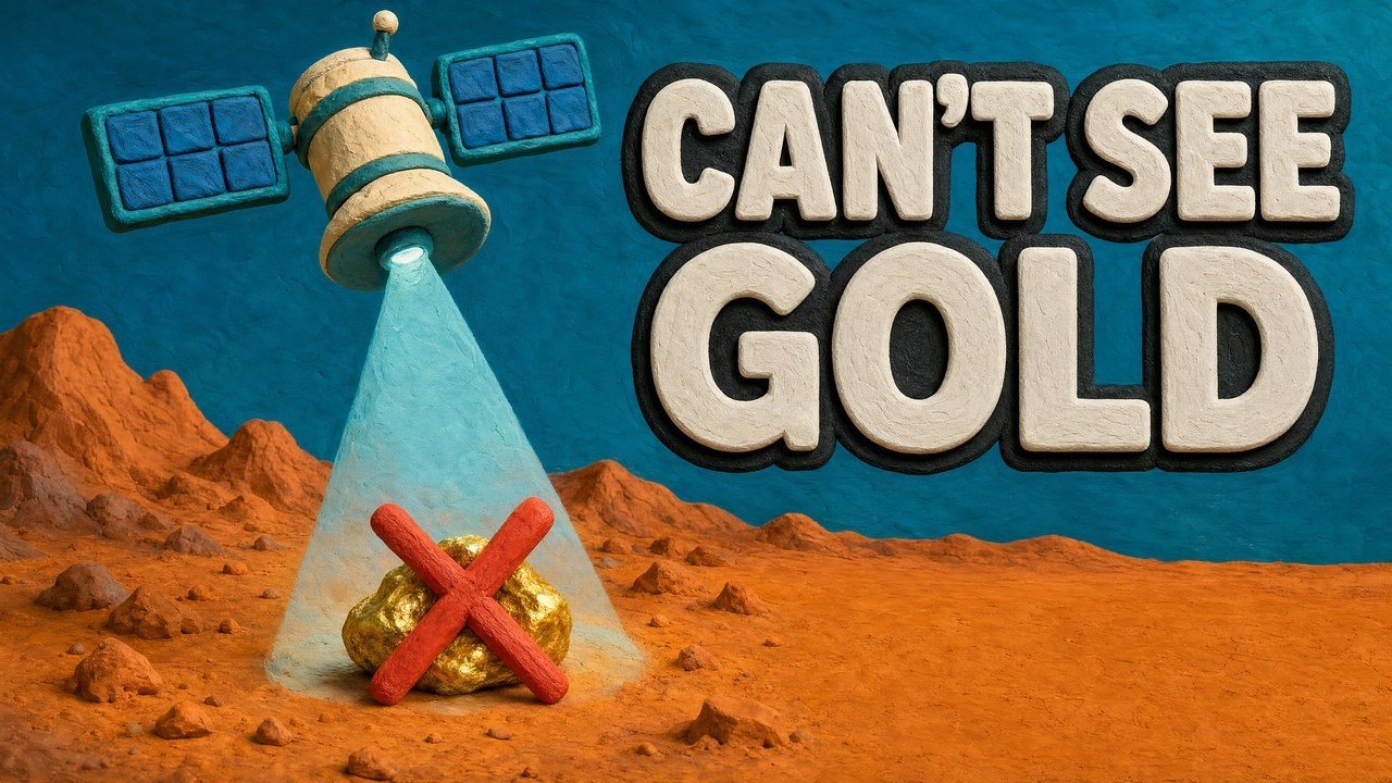 Explains what satellites can and cannot show when screening ground for minerals.