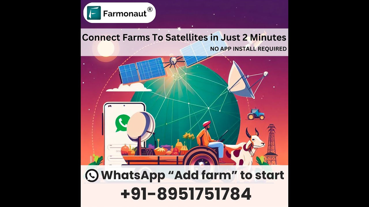 Farmonaut | Connect Your Farms With Satellites in Just 2 Minutes Using WhatsApp