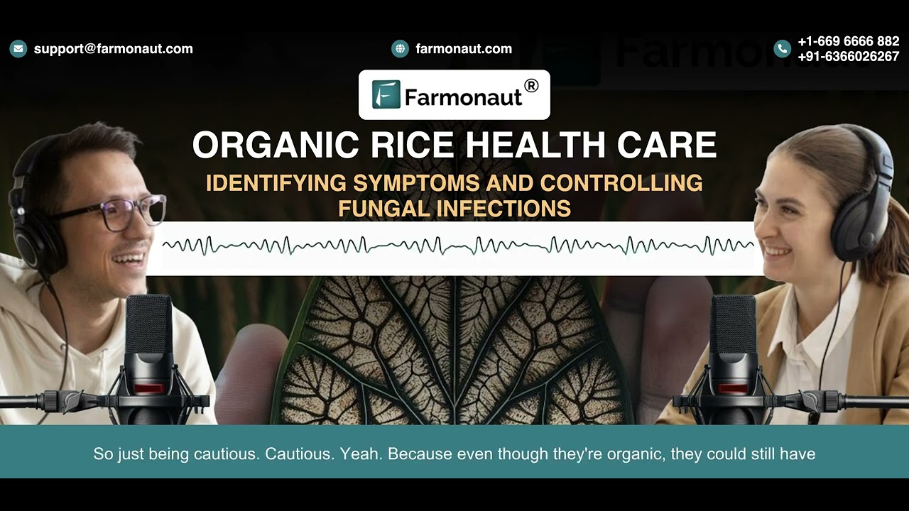 Organic Rice Disease Management: Farmonaut’s Innovative Approach