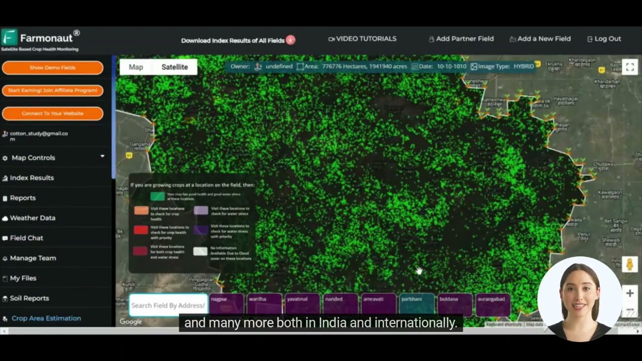 Farmonaut For Crop Area Estimation