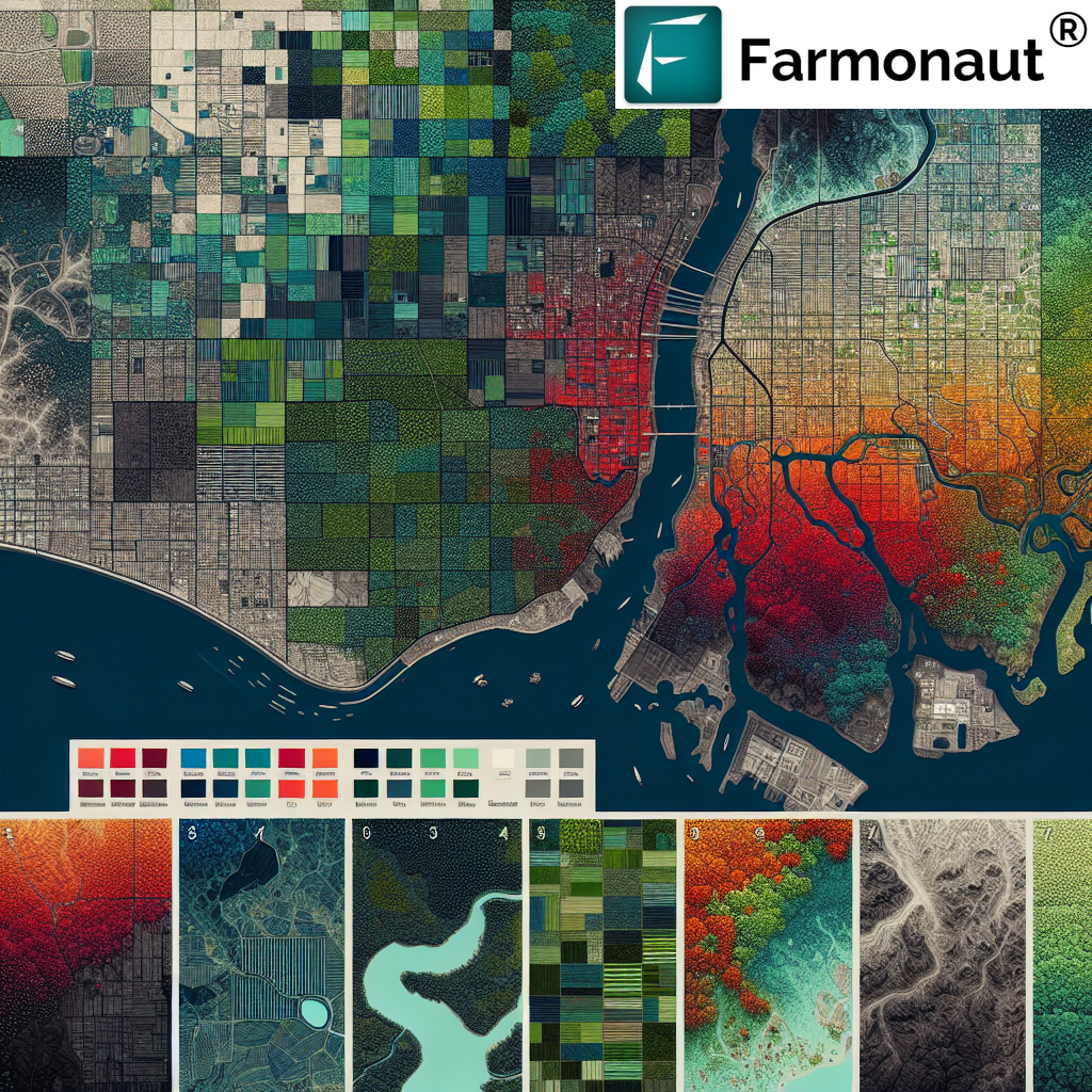 Farmonaut Satellite Imagery Color Coding