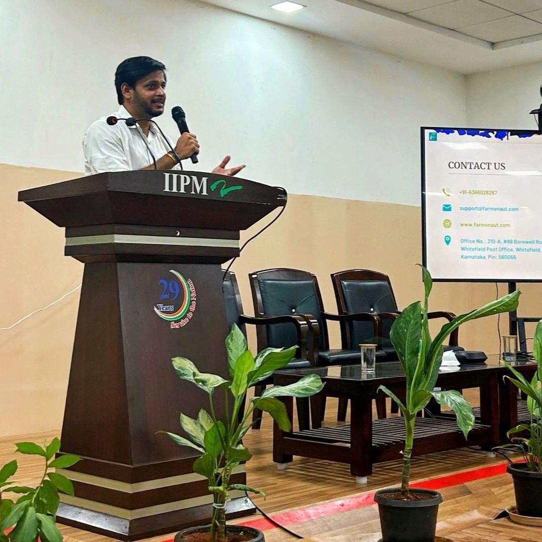 Farmonaut presentation at IIPM Bengaluru