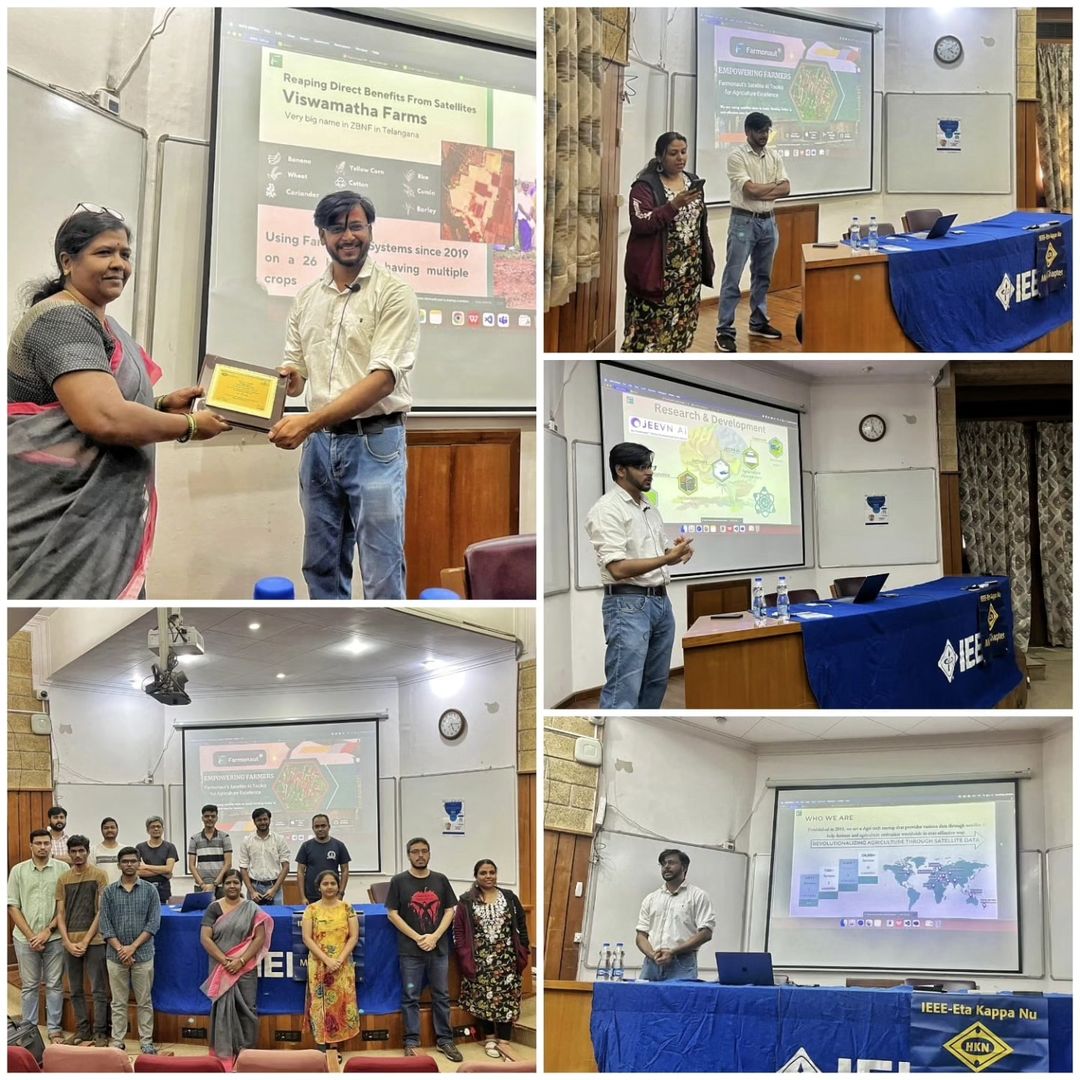 Farmonaut presentation at IISc Bangalore