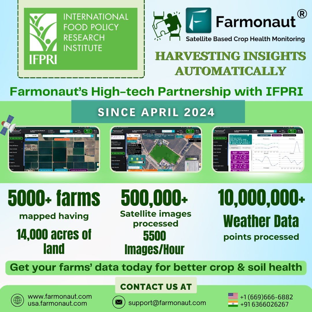 Farmonaut Satellite Based Crop Health Monitoring