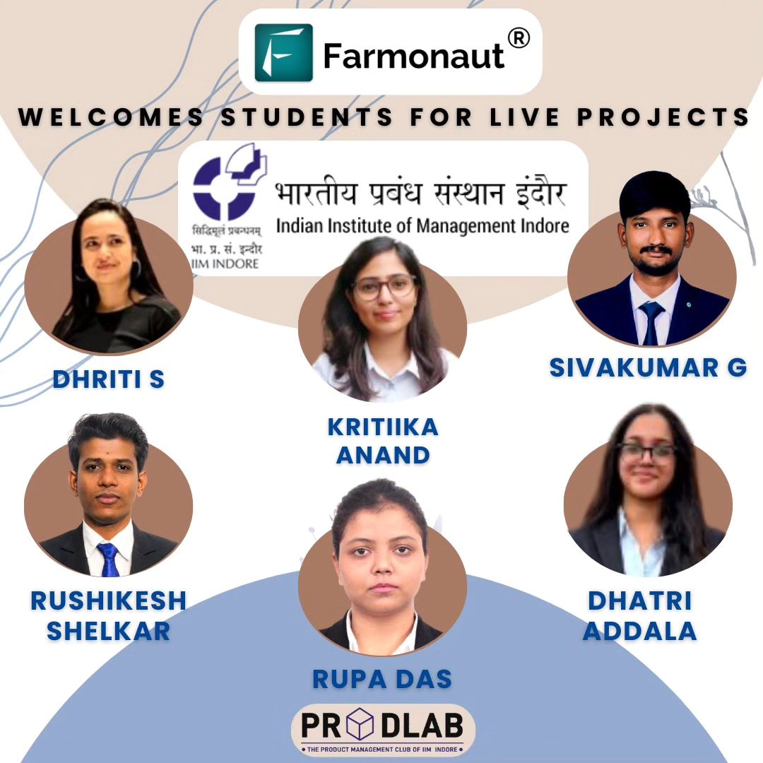 IIM Indore students at Farmonaut