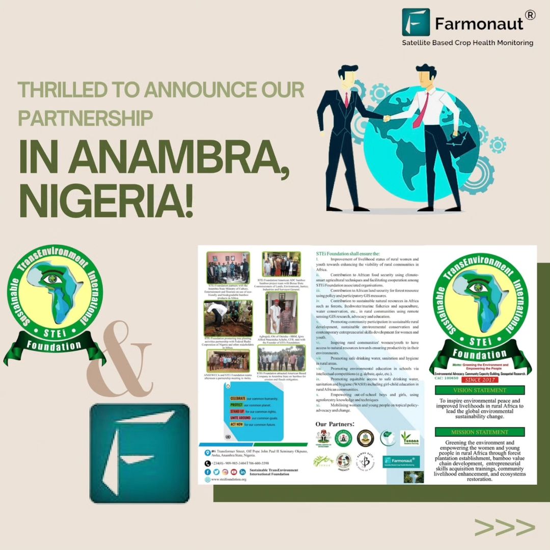 Farmonaut partnership announcement in Anambra, Nigeria