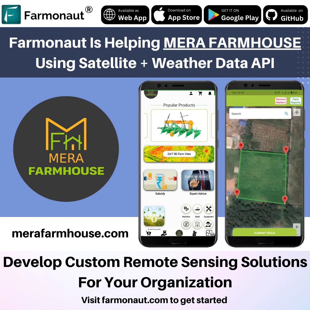 Mera Farmhouse and Farmonaut collaboration