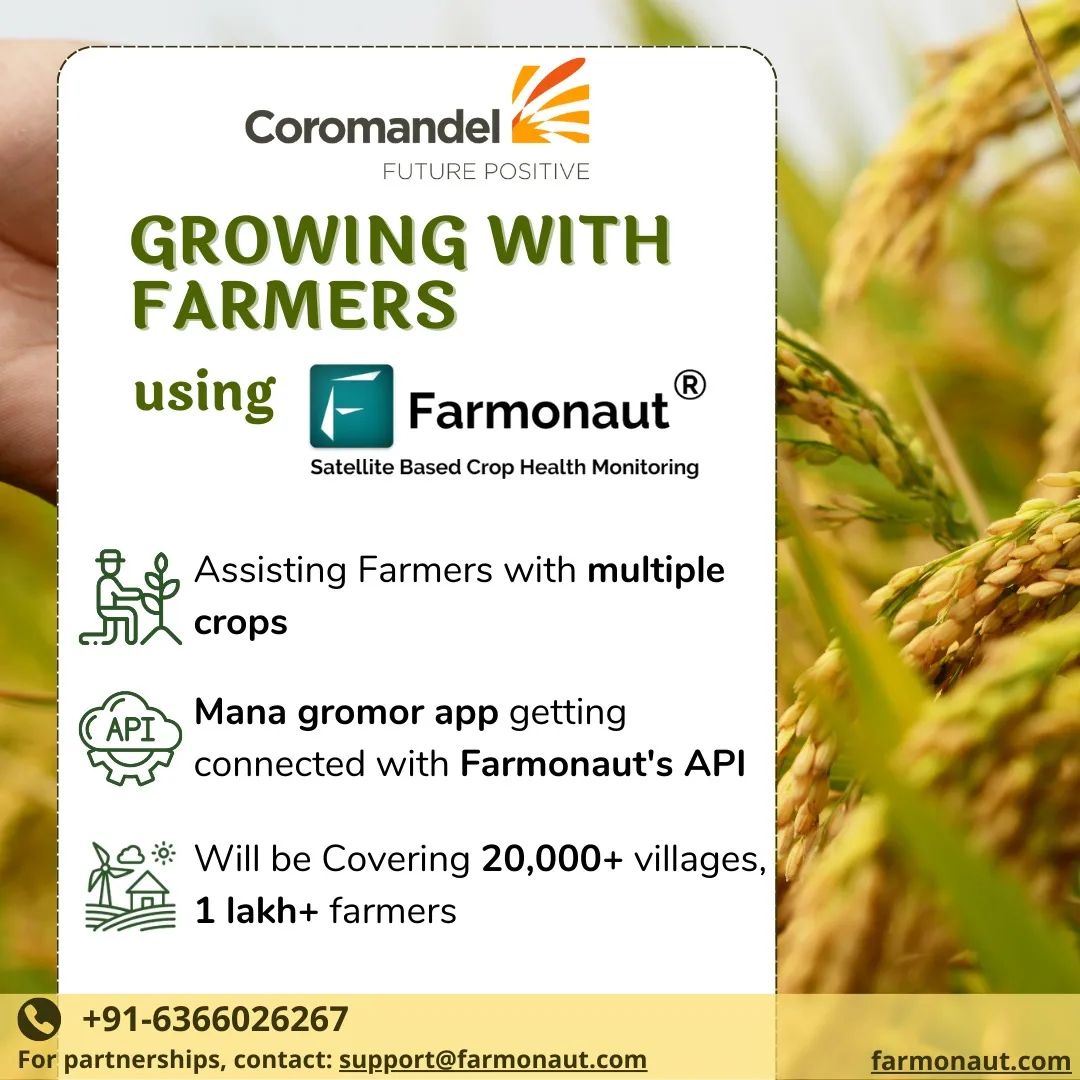 Farmonaut and Coromandel Partnership