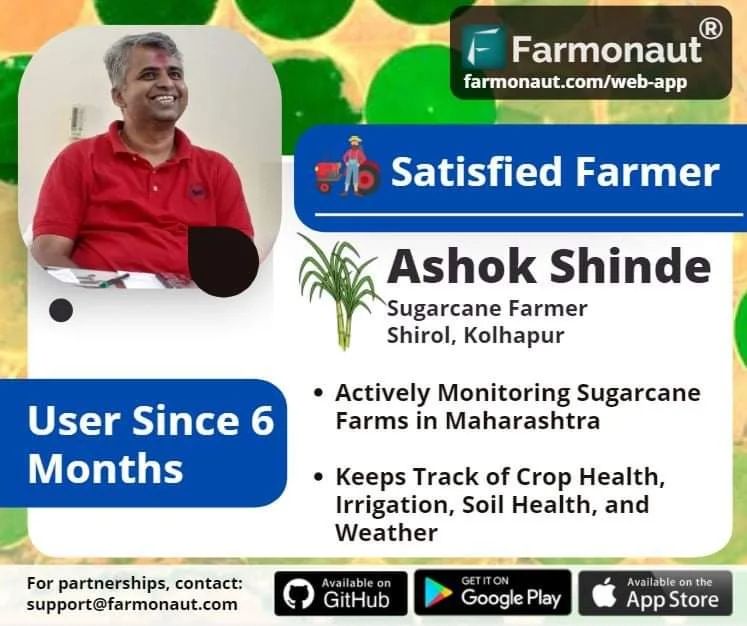 Farmonaut Satisfied Farmer Ashok Shinde