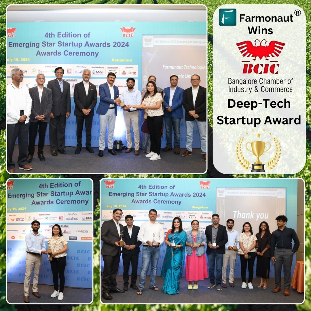 Farmonaut Wins BCIC Deep-Tech Startup Award