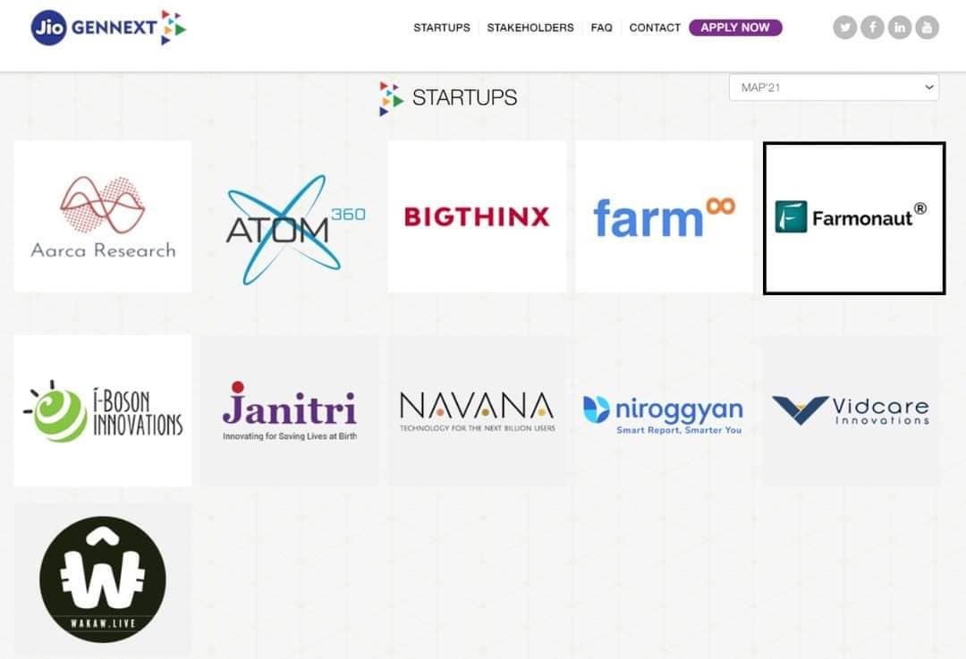 Farmonaut selected for JioGenNext ecosystem