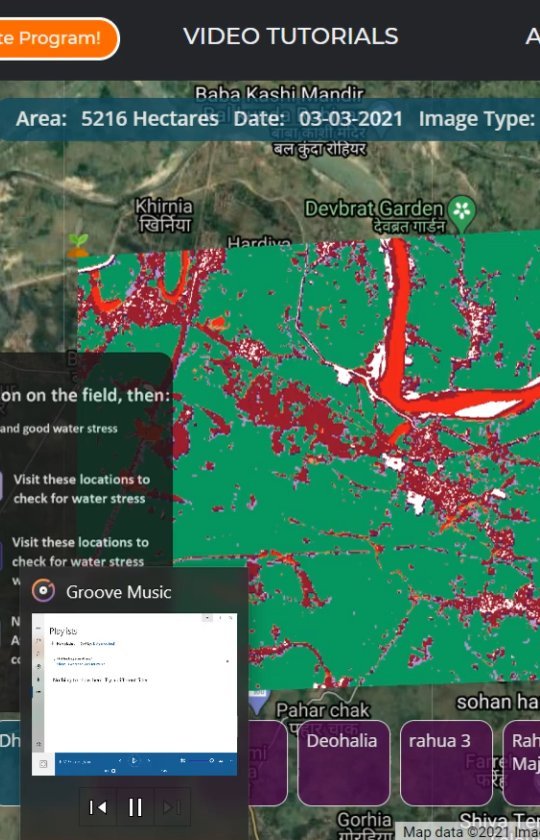 Farmonaut's Hybrid Satellite Imagery Interface