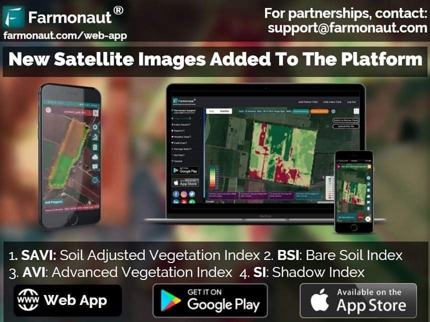 Farmonaut New Satellite Indices