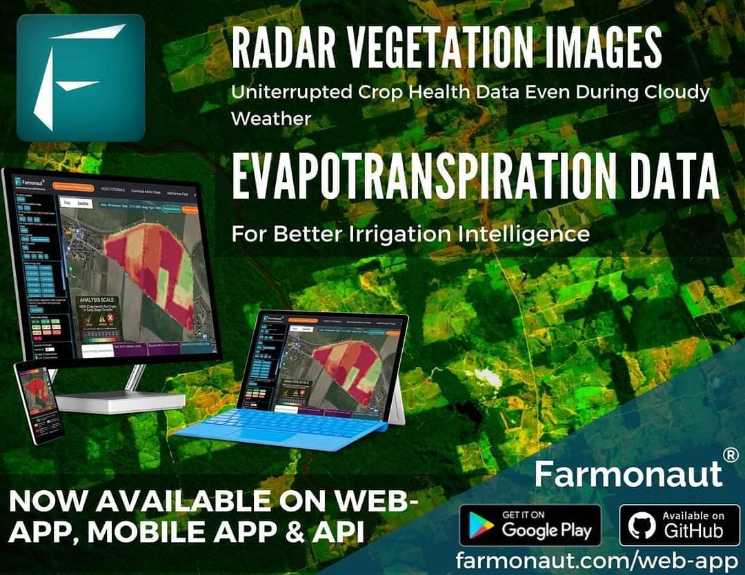 Farmonaut Radar Vegetation Images