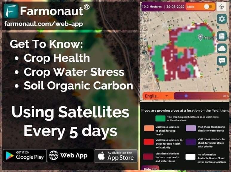 Farmonaut Satellite-Based Crop Health Monitoring System