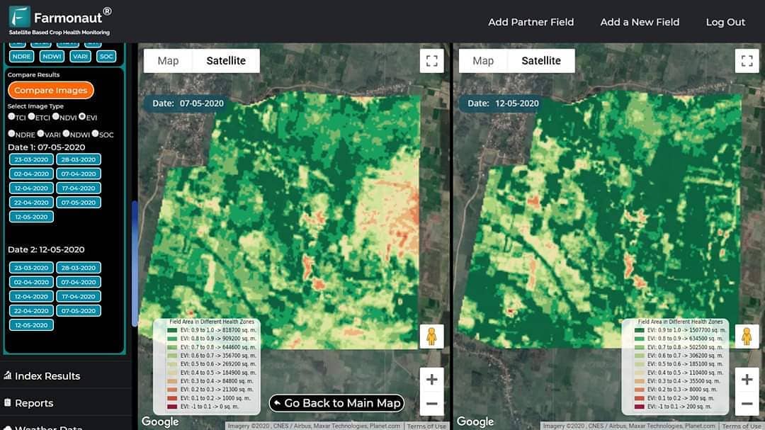 Farmonaut Web App Interface