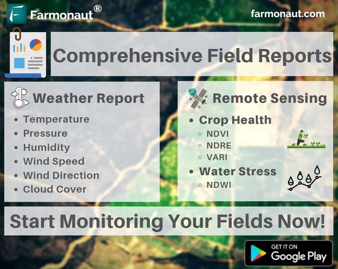 Farmonaut Comprehensive Field Reports