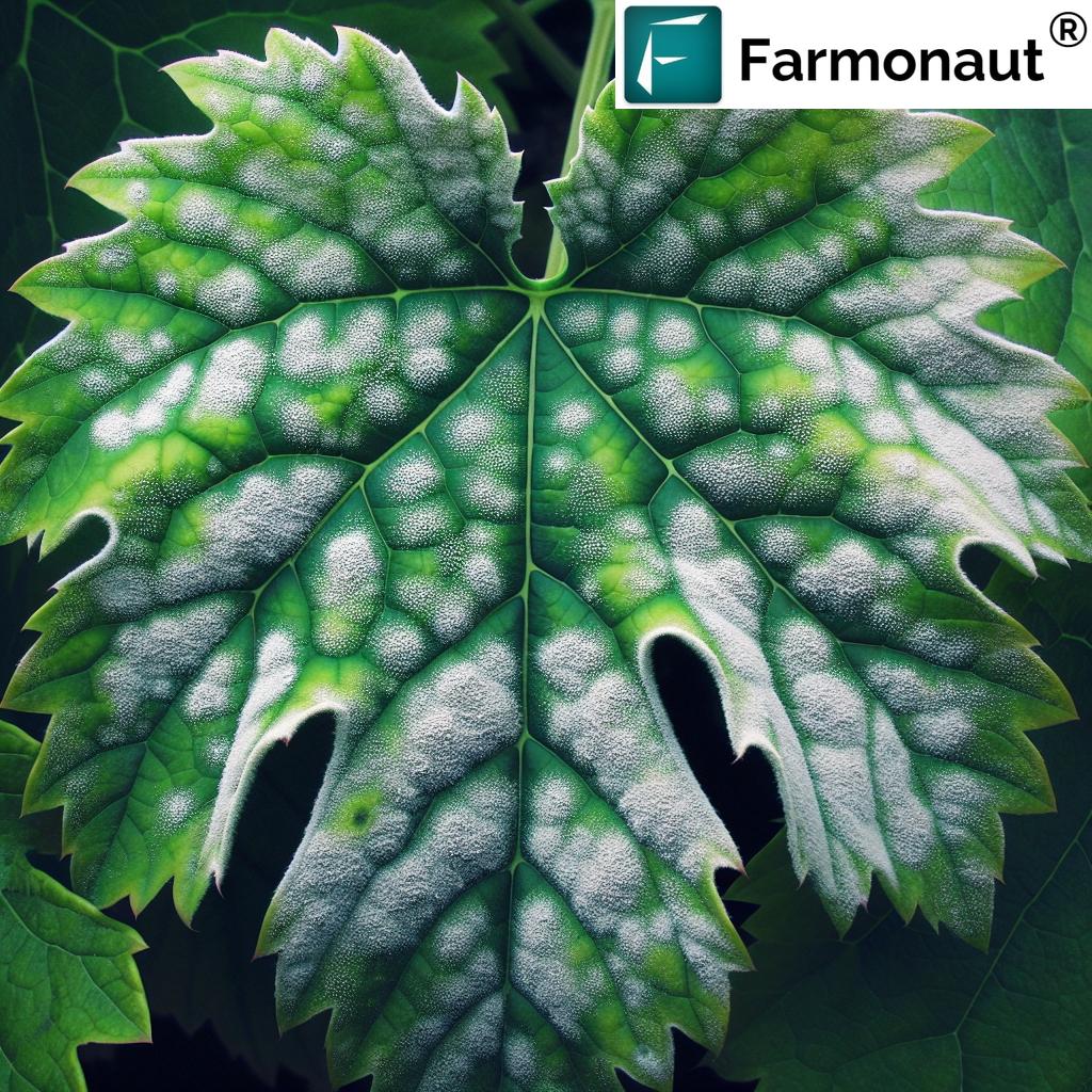 Powdery Mildew on Grapevines