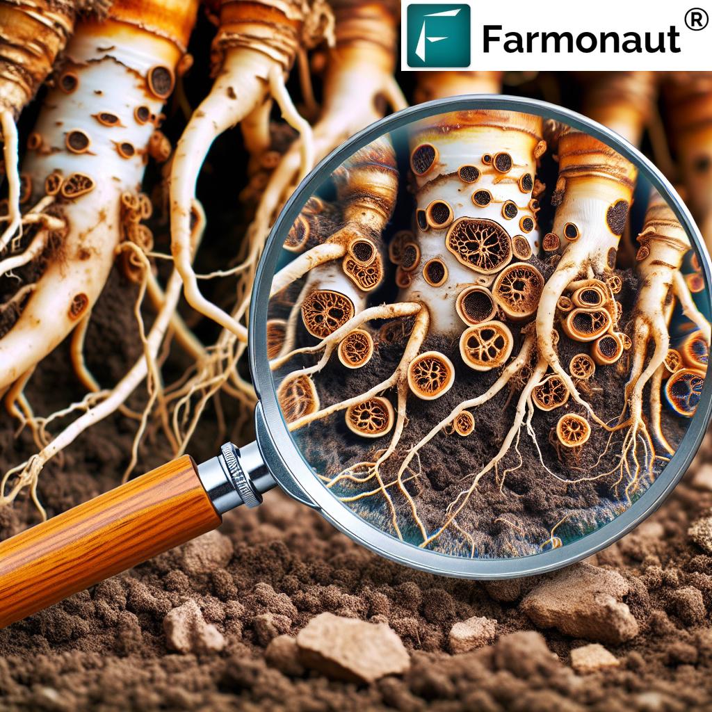 Rhizoctonia damage on crops