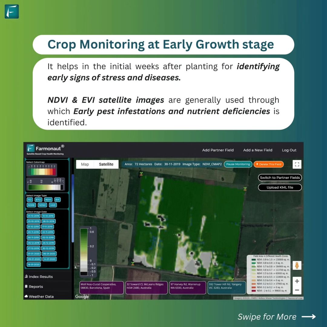 Crop Monitoring at Early Growth Stage