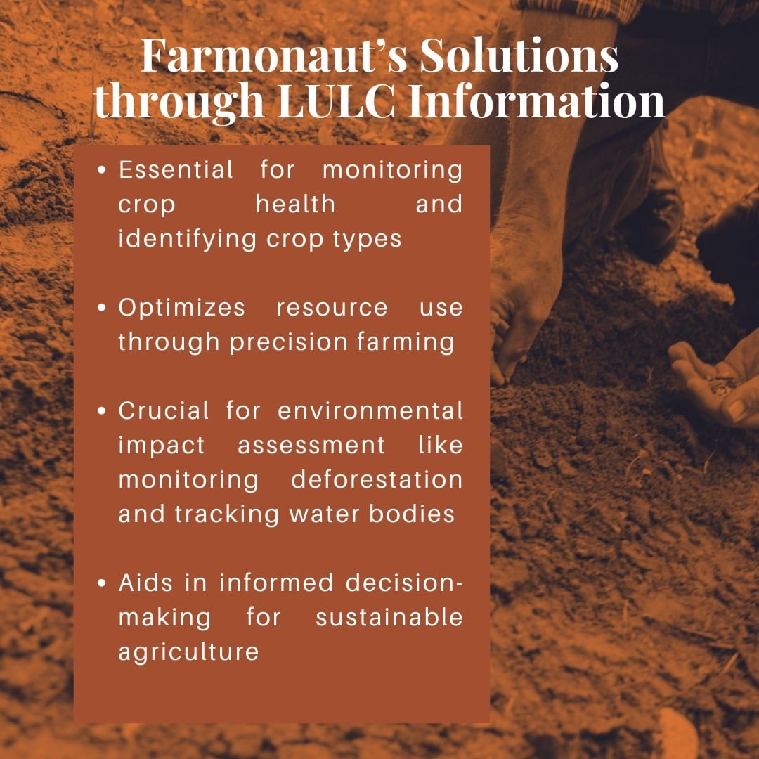 Farmonaut's Solutions through LULC Information