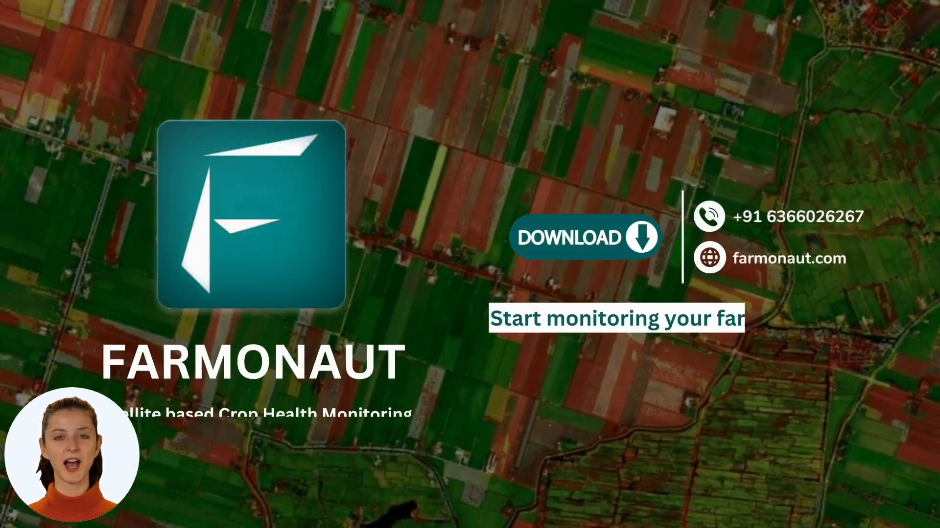 Farmer using Farmonaut app in the field