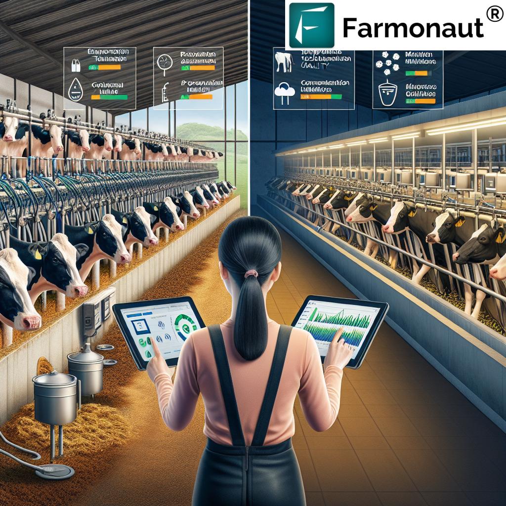 Modern milking parlour