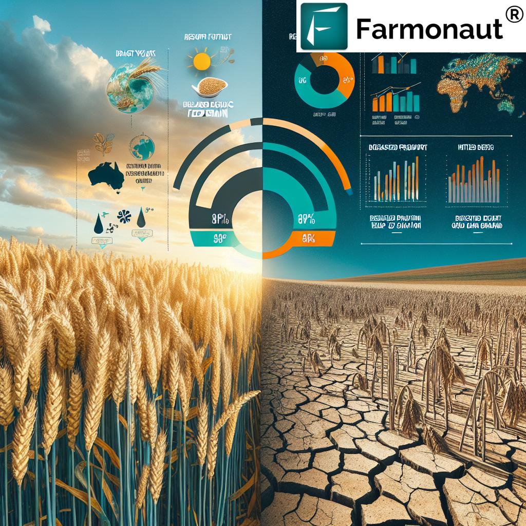 Australian wheat field during drought