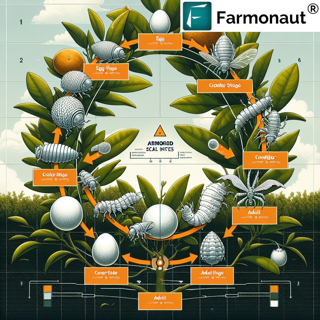 Citrus orchard protected from armored scale insects