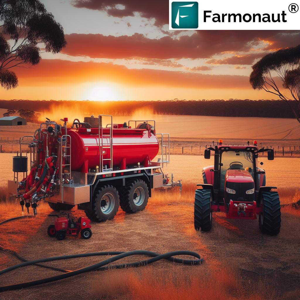 Fire Fighting Trailer on a Farm