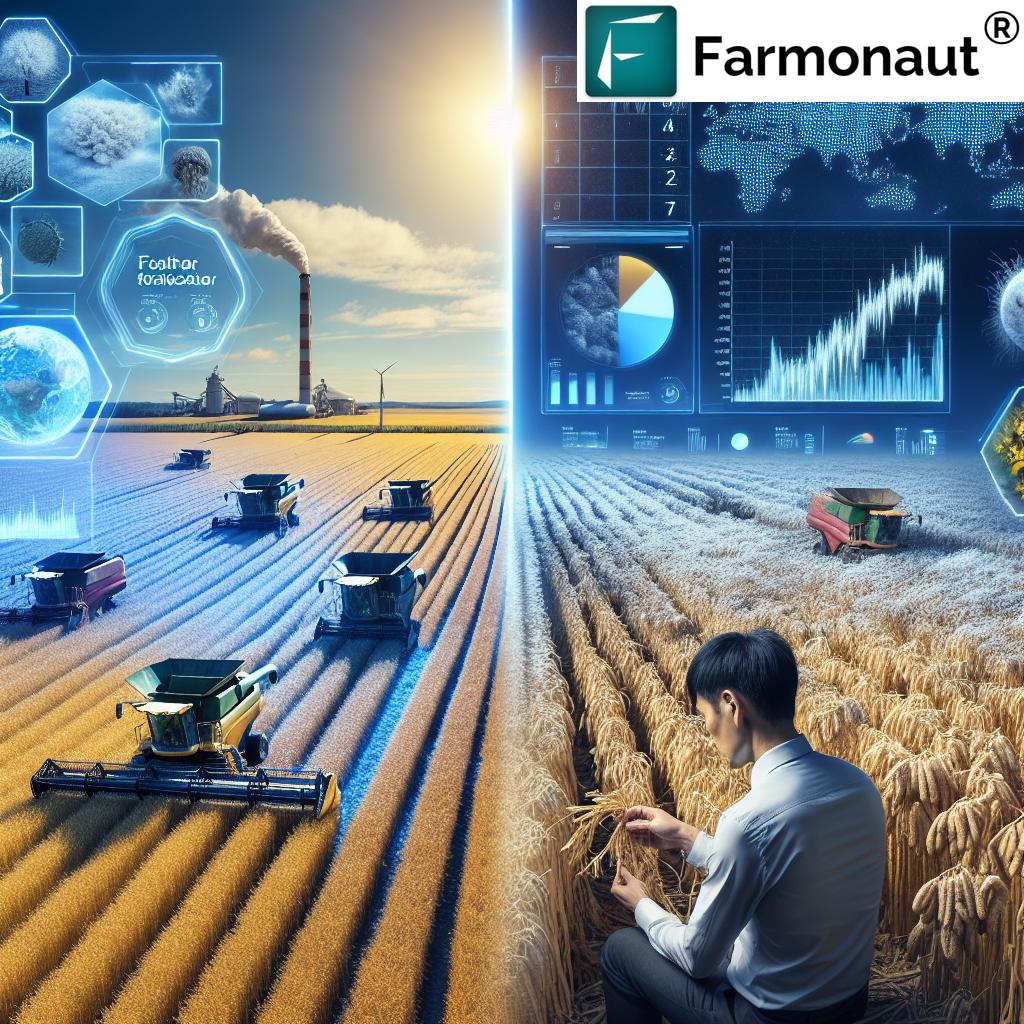 Farmonaut's Guide: Navigating U.S. Grain Futures Amid Frost Risks and Global Market Shifts