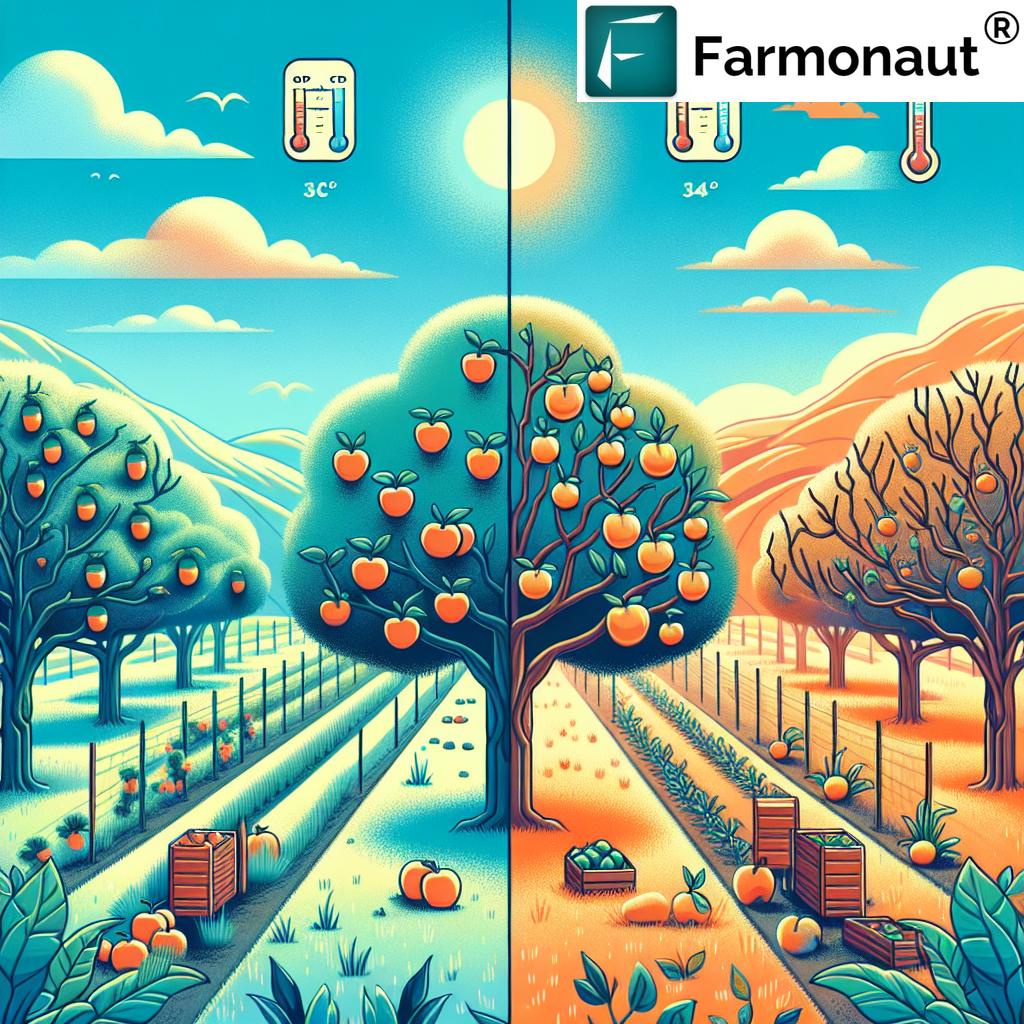 Farmonaut satellite monitoring fruit orchards