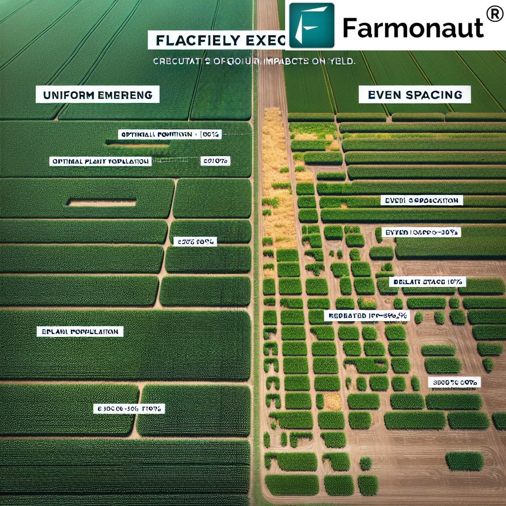 Corn field with Farmonaut logo