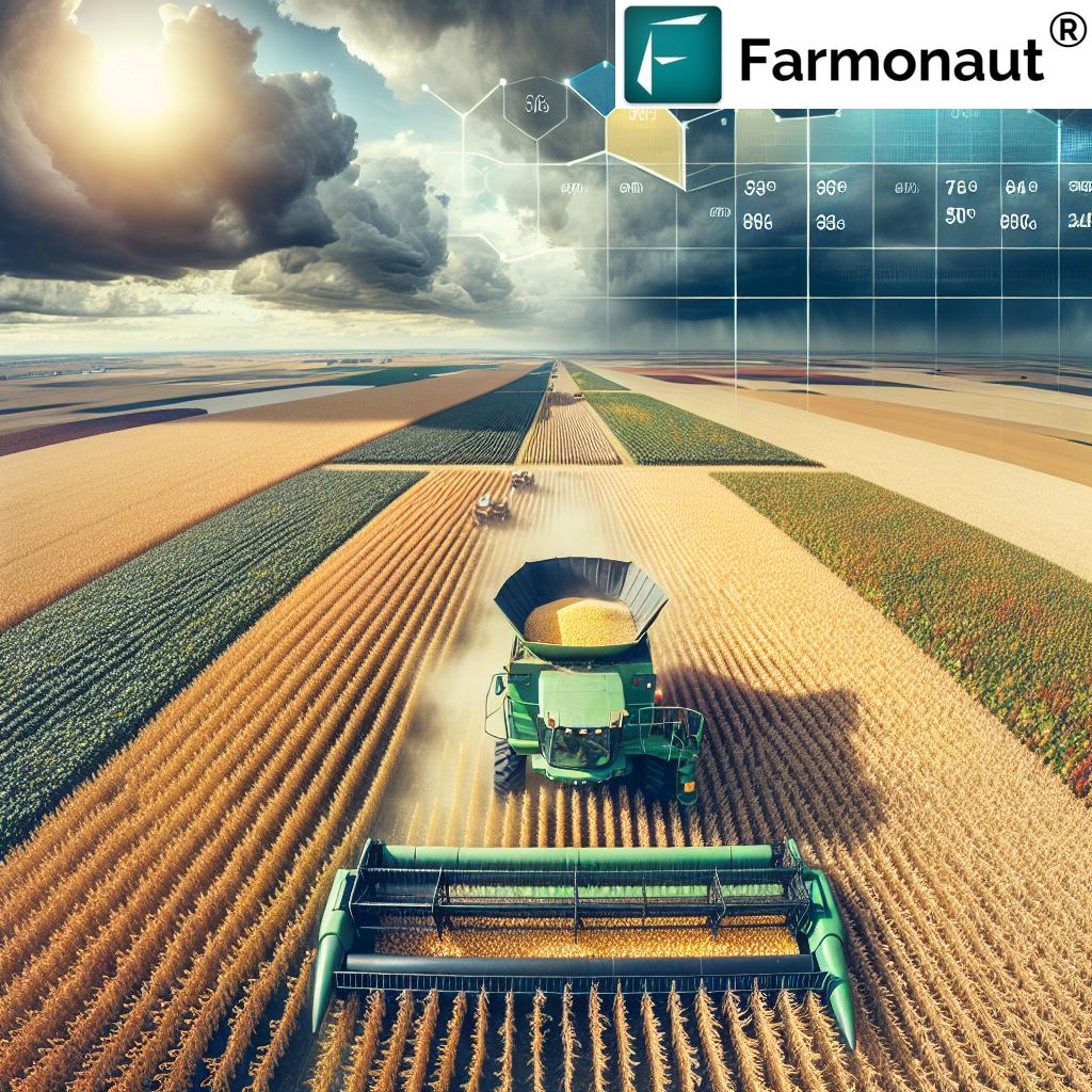 Canadian farmer in soybean field