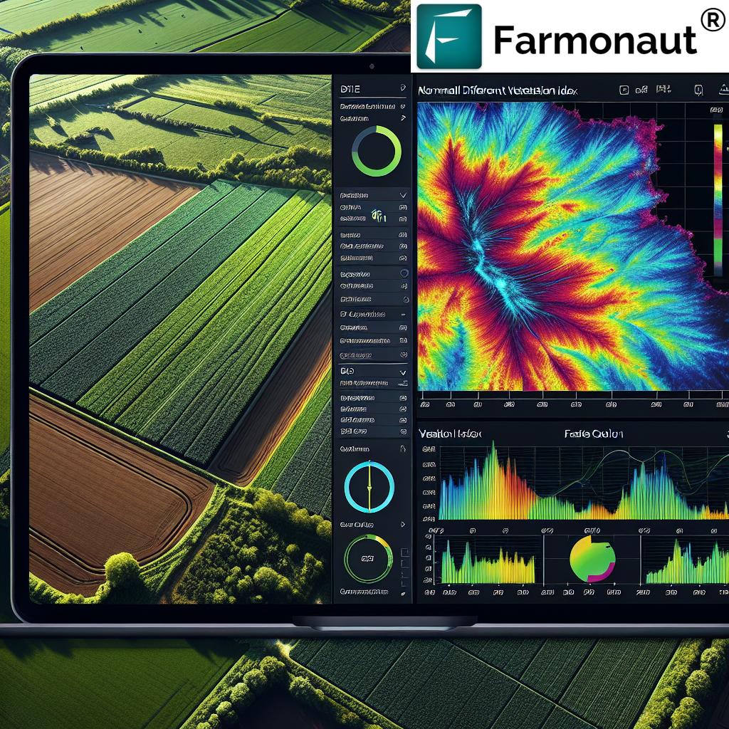 Satellite view of agricultural fields in Brno