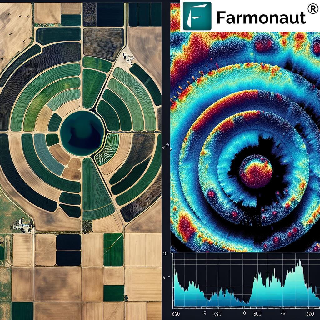 Satellite image of Kansas farmland