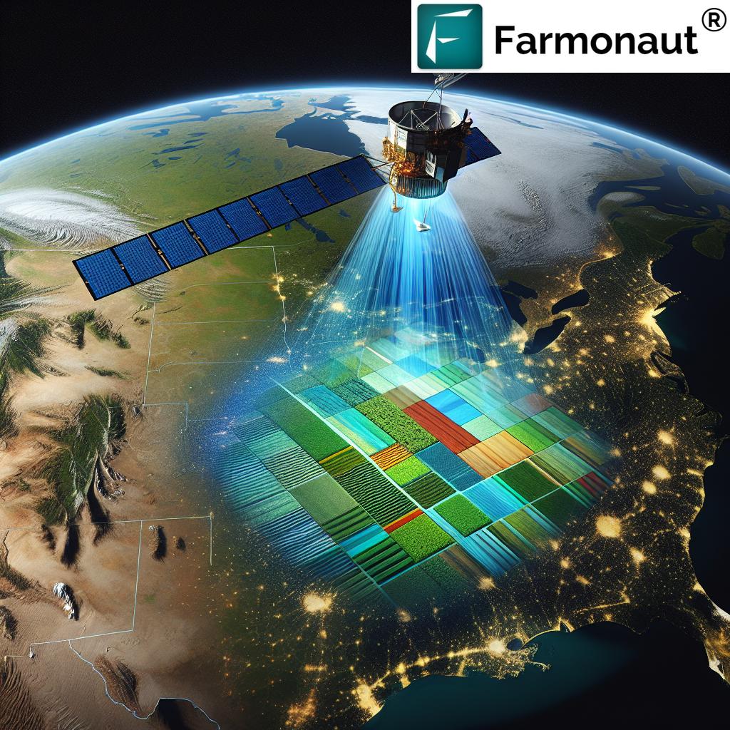 Elevation map of Kansas farmland