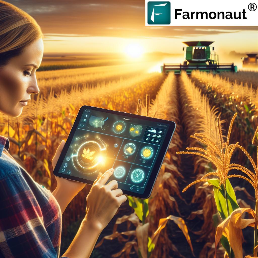 Midwest farm with precision farming technology