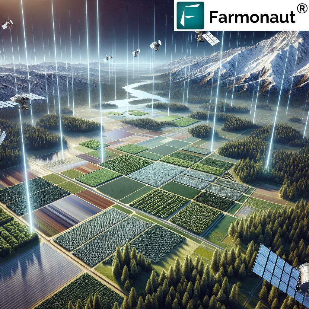 California farmer using Farmonaut app