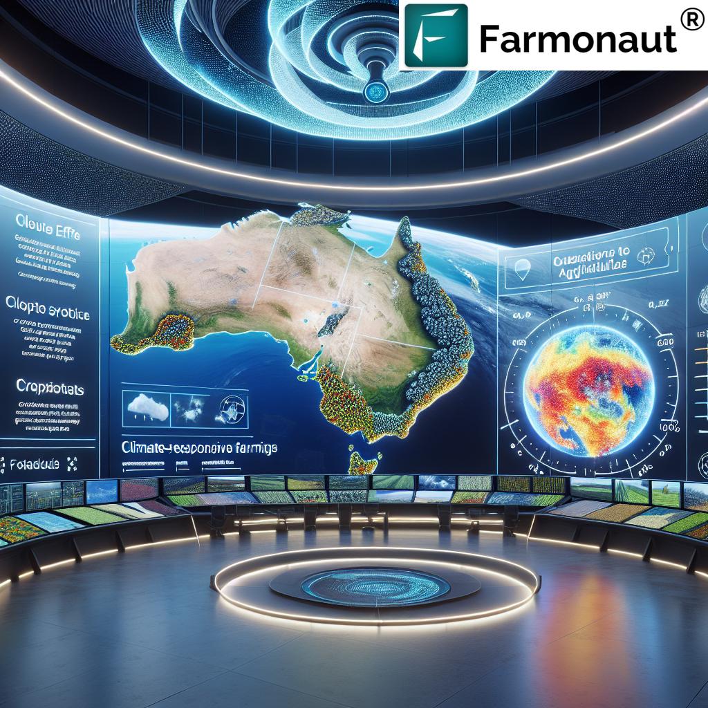 Rainfall prediction map for Australian farms