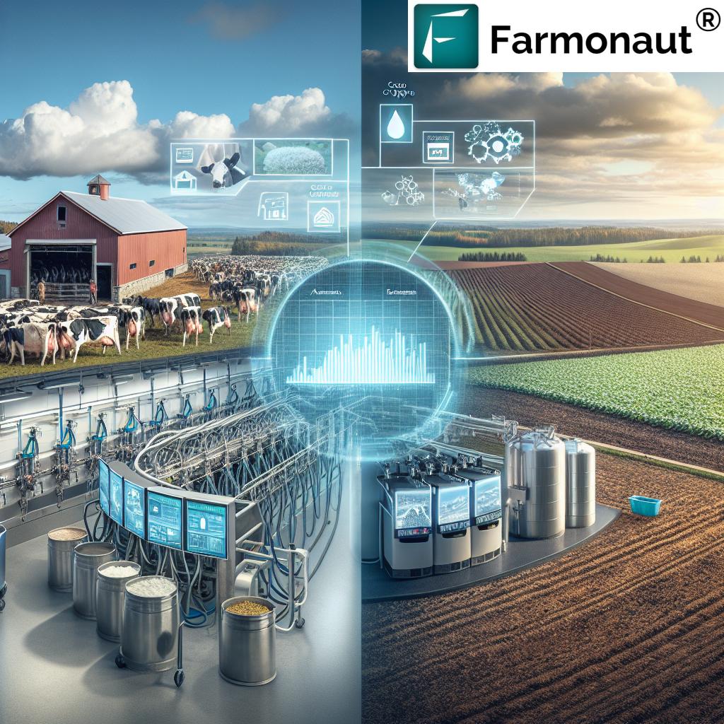 Revolutionizing Canadian Dairy: How Farmonaut's Technology Drives Sustainable Farming and Net-Zero Emissions