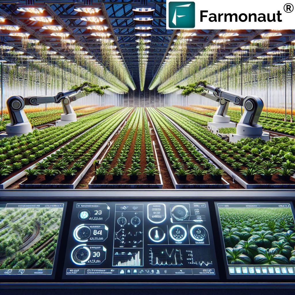 Revolutionizing Canadian Greenhouse Efficiency: Farmonaut's Precision Agriculture Tools for Crop Management and Automation