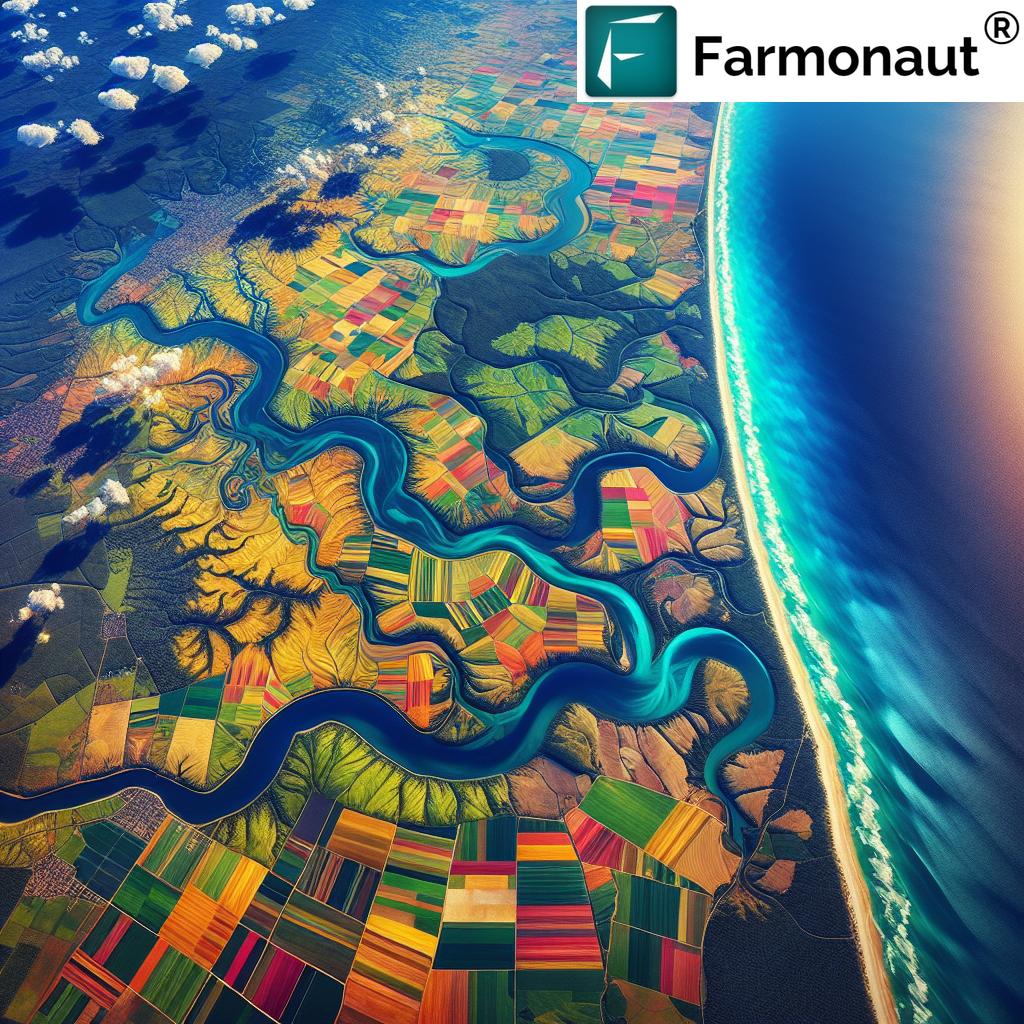 Satellite view of Queensland agriculture