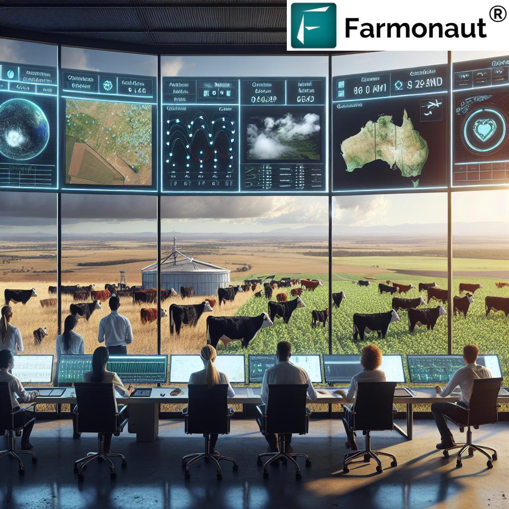 Farmer using Farmonaut app in a field