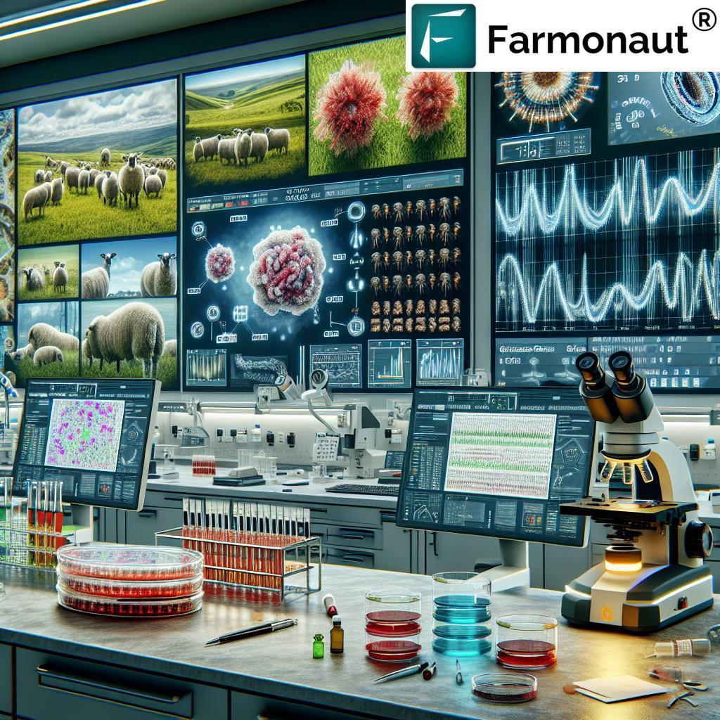 Revolutionizing UK Sheep Farming: Farmonaut's Genetic Markers for Parasite Resistance and Sustainable Productivity