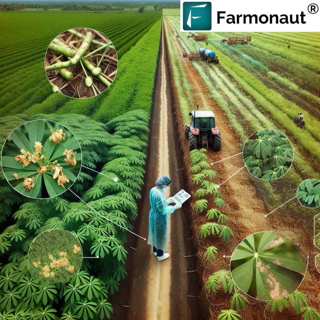 Sustainable Cassava Farming: Mastering CMD Prevention and Control with Farmonaut's Agritech Solutions