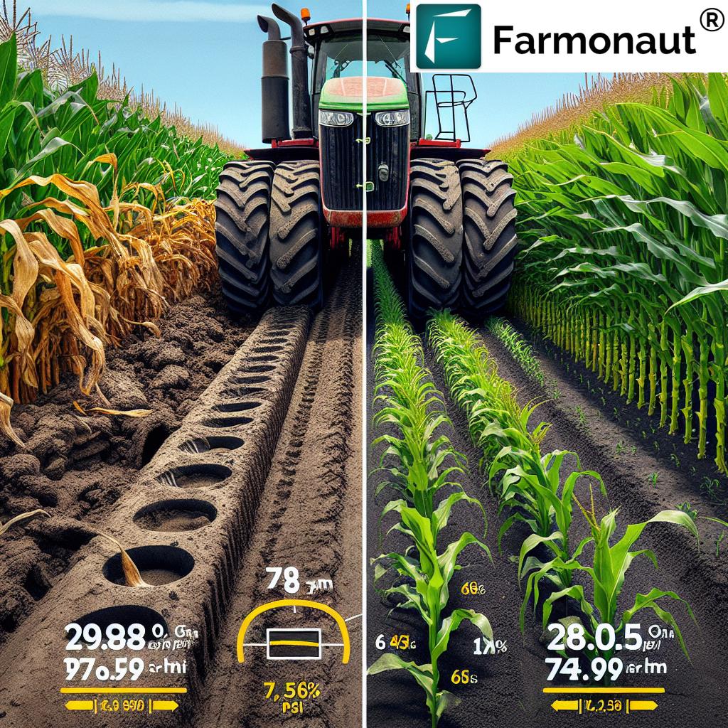 Tire pressure effects on crop yield